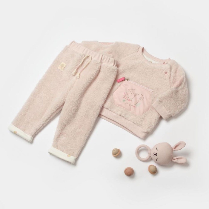 Bibaby Pretty Moments 2Li Bebe Takım 59812 Ecru Pink