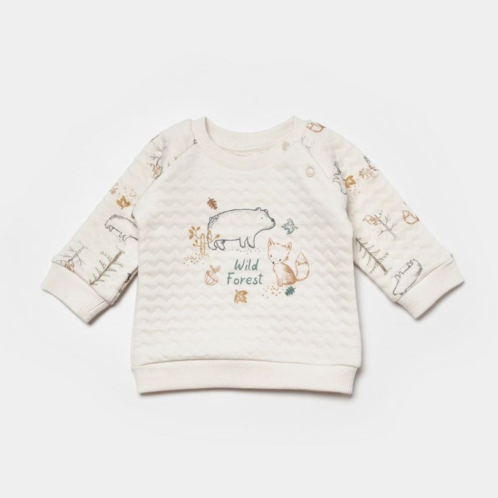 Bibaby Wild Forest 2Li Bebek Takım 59811 Hardal Bej