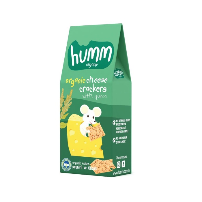 Humm Organik Peynirli Kinoalı Kraker 60gr