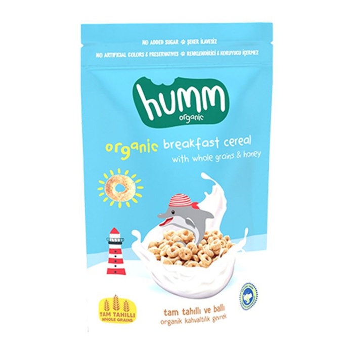 Humm Organik Tam Tahıllı ve Ballı Kahvaltılık Gevrek 80gr