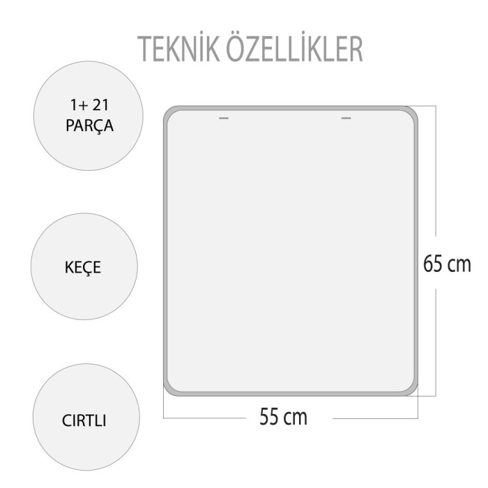 İngilizce Zıt Kavramlar Keçe Cırtlı Duvar Panosu , Eğitici Oyuncak