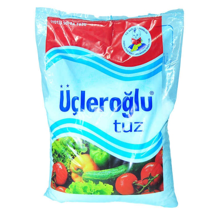 Yemeklik İyotlu Öğütülmüş Kalın Sofra Tuzu 1500 Gr