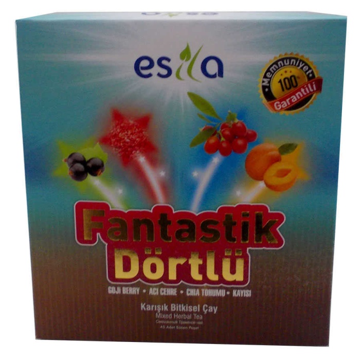 Fantastik Dörtlü Bitkisel Yaz Çayı 45 Süzen Poşet