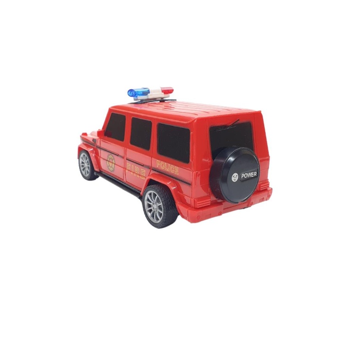 Uzaktan Kumandalı Mercedes Polis Jeep 1:20 Ölçek 18 Cm Kırmızı