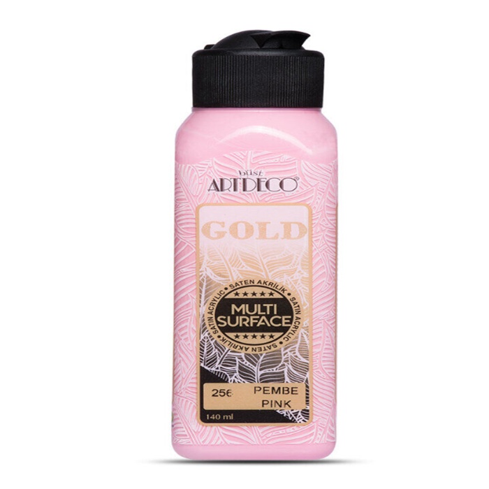 Artdeco Gold Multi Surface Akrilik Boya 140 ml. 256 PEMBE