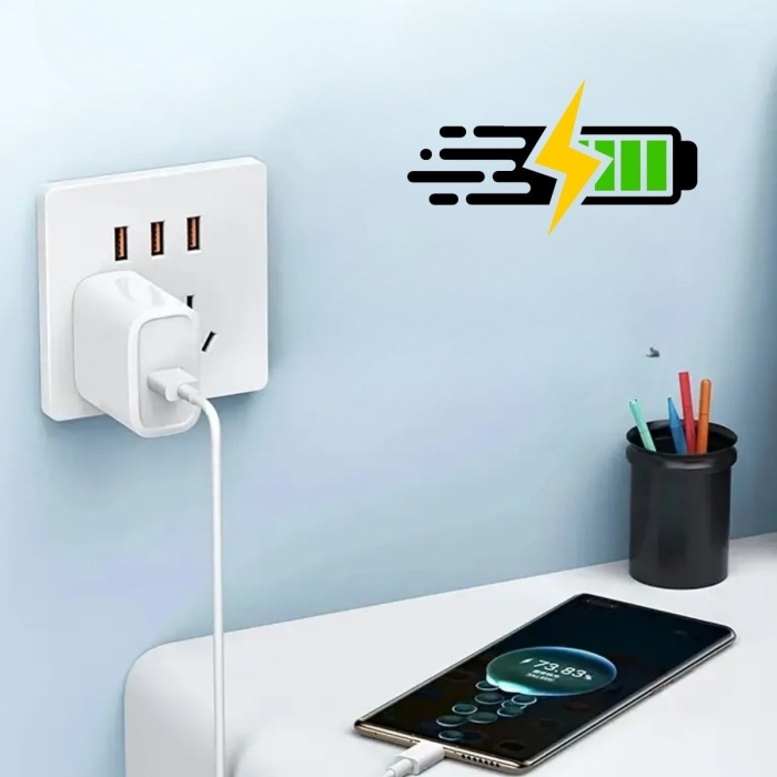 120W USB Hızlı Type C Uçlu Kablolu Şarj Aleti