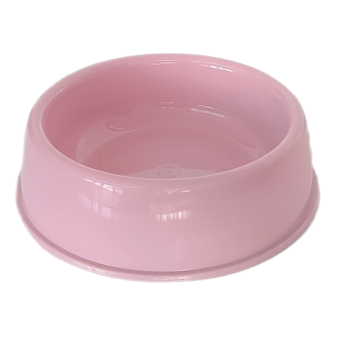 Kedi Köpek Plastik Mama Ve Su Kabı 20 cm - 200 ml Pembe