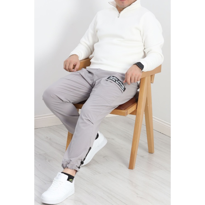 Paraşüt Kumaş Jogger Alt Dumangri