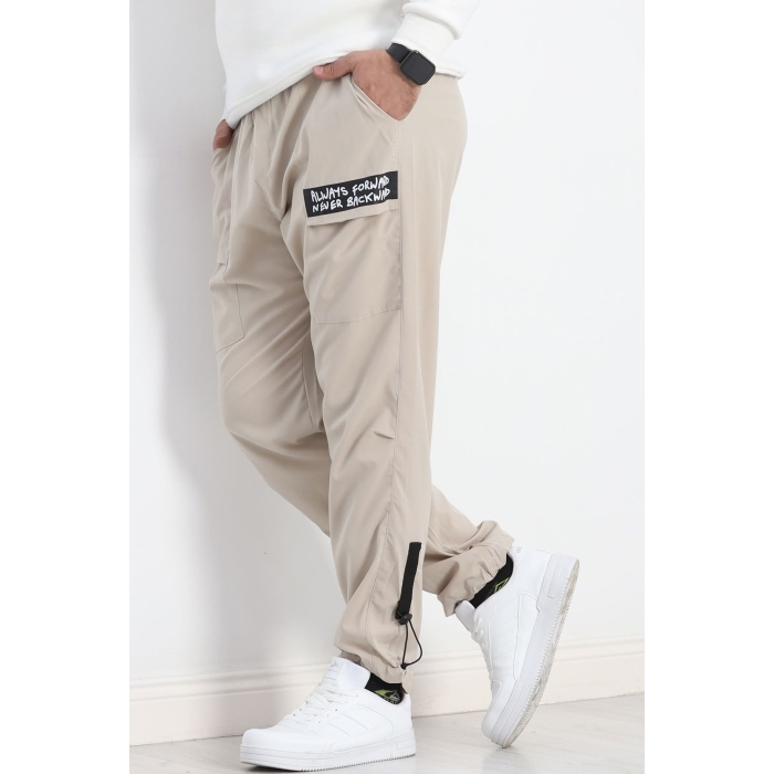 Paraşüt Kumaş Jogger Alt Taş