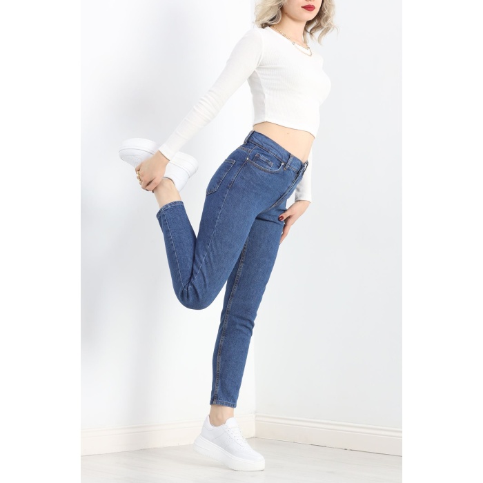 Mom Boyfriend Jeans Mavi1