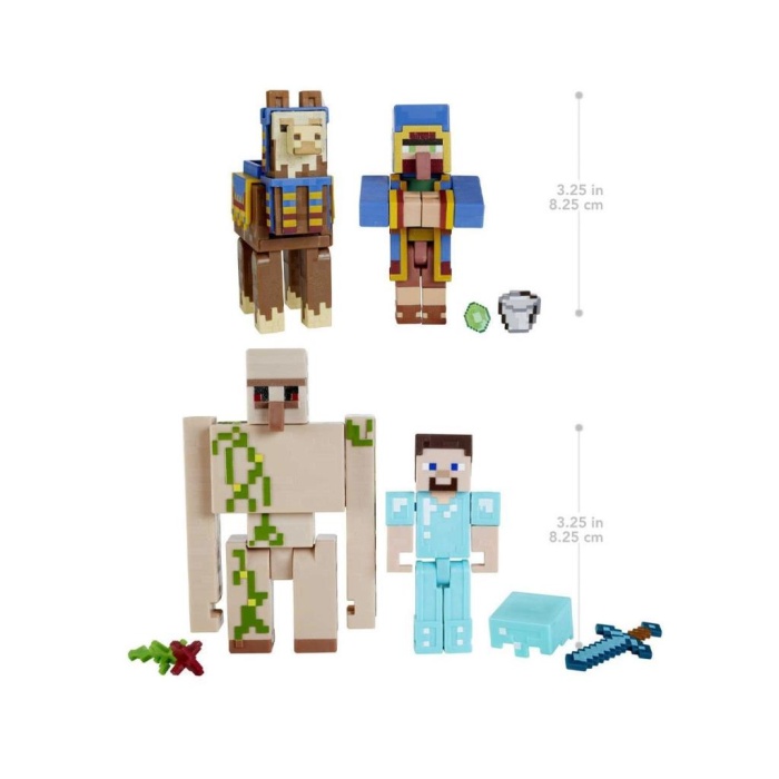 GTT53 Minecraft 3.25inch-8.25cm Figürler - İkili Paket