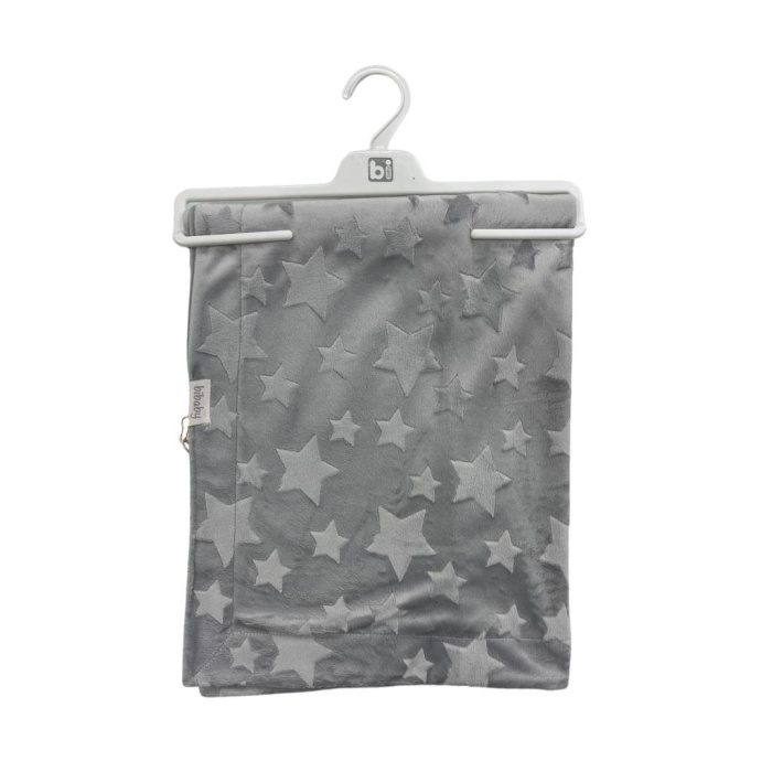 Nessiworld Bibaby Jacquard Star 82x90 Battaniye 64726 Grey