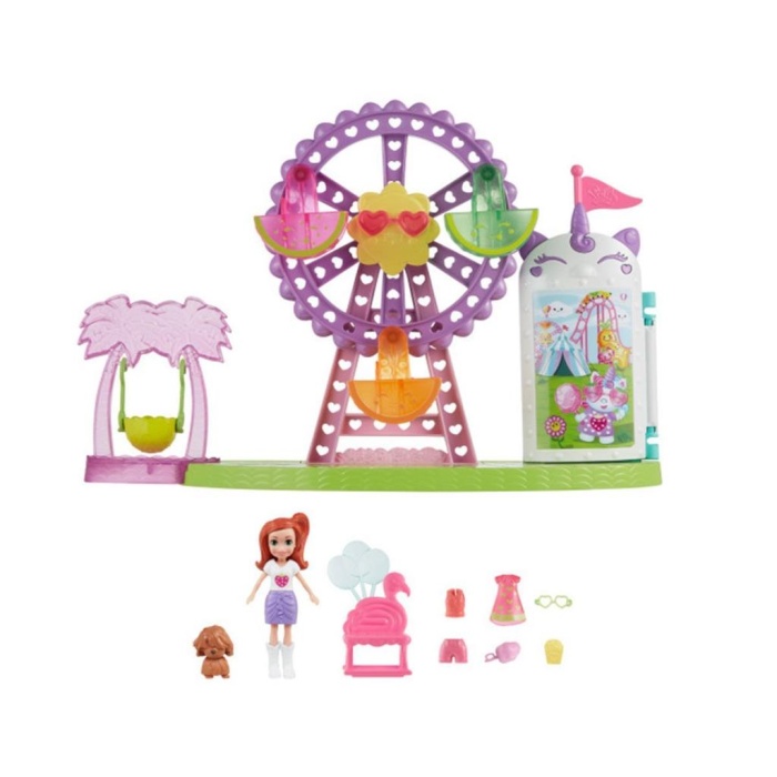 Nessiworld HWP25 Polly Pocket Meyve Karnavalı Oyun Seti