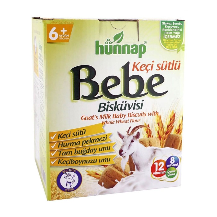 Hünnap Keçisütlü Vitaminli Bebe Bisküvisi 400gr