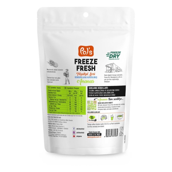 Pol’s Freeze Fresh Ananas 20 g