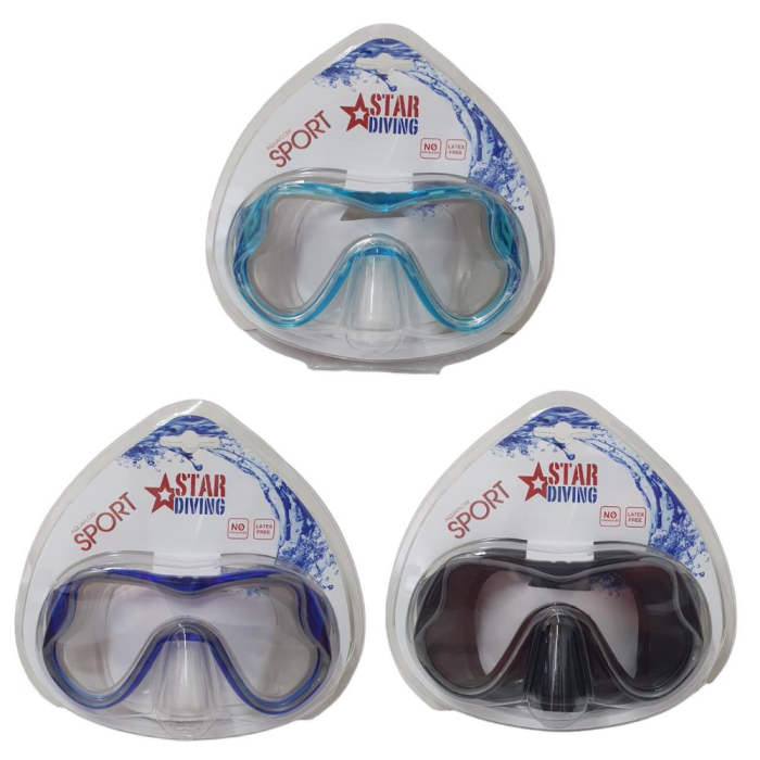 ÇNR-51704- TEK MASKE YETİŞKİN TEMPERED STAR DIVING