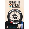 Yazılı Motosiklet Ve Otomobil Lastik Yazısı Sticker Yapıştırma