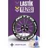 NITTO Yazılı Beyaz Şeritli Motosiklet Ve Otomobil Lastik Yazısı Sticker Yapıştırma