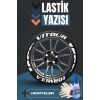 VITOUR Yazılı Beyaz Şeritli Motosiklet Ve Otomobil Lastik Yazısı Sticker Yapıştırma