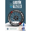 LASSA Yazılı Beyaz Şeritli Motosiklet Ve Otomobil Lastik Yazısı Sticker Yapıştırma