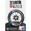 MPOWER Yazılı Beyaz Şeritli Motosiklet Ve Otomobil Lastik Yazısı Sticker Yapıştırma