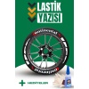 Yazılı Beyaz Şeritli Motosiklet Ve Otomobil Lastik Yazısı Sticker Yapıştırma