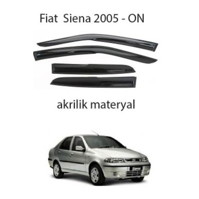 Fiat Albea Fiat Palio Fiat Siena Mügen Cam Rüzgarlığı 4 Lü Takım