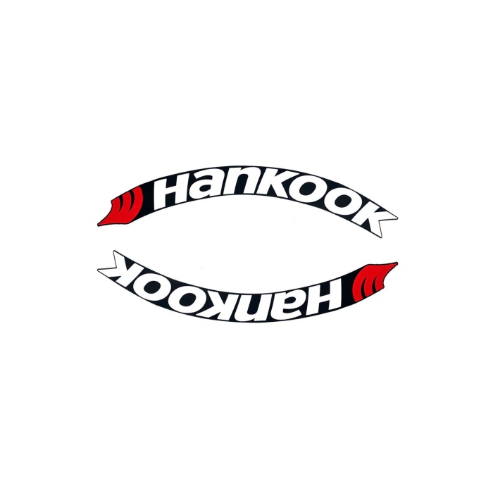 Hankook Motosiklet Ve Otomobil Lastik Yazısı Sticker Arma 8 Adet Kng001