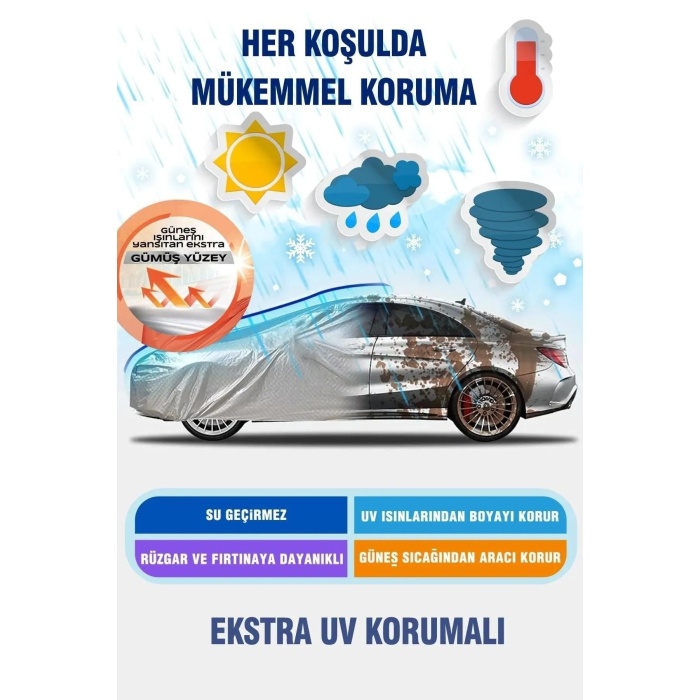 Premium Mitsubishi  Uyumlu Colt Ultra Dayanıklı Branda Örtü