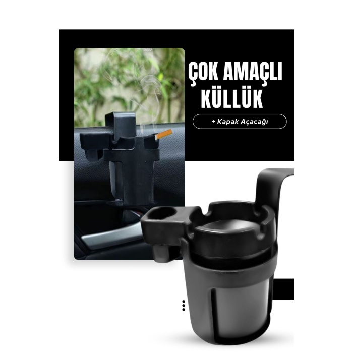 Araç içi Askılıklı Çakmaklık Bölmeli Soda Aaçacaklı Poşet Askılı Küllük