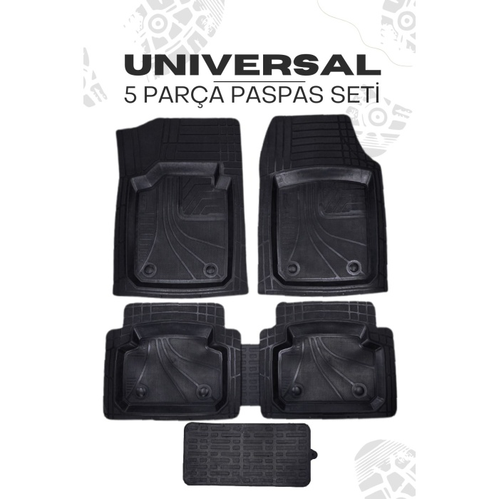 Hyundai Bayon Universal 5li Paspas Seti Yüksek Kalite Kesilebilir Universal Oto Paspas