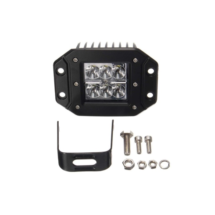 Offroad Sis Farı Beyaz Gömme Tip 18w 6 Ledli Lamba Tampon