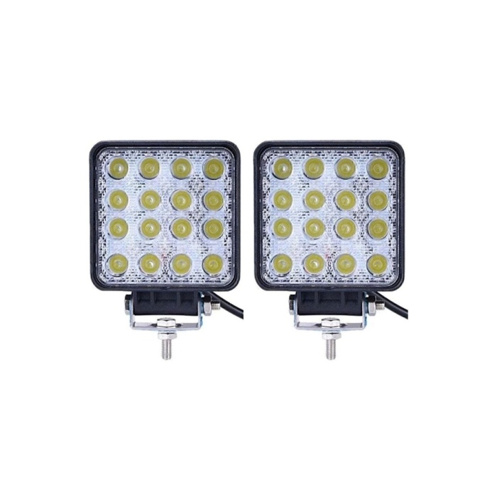 12 Adet 16 Ledli Off Road Sis Farı Çalışma Lambası 12 Volt / 24 v