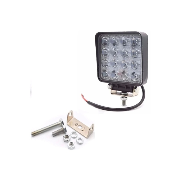 12 Adet 16 Ledli Off Road Sis Farı Çalışma Lambası 12 Volt / 24 v