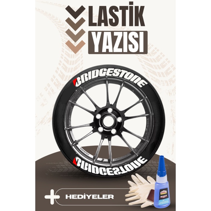 Yazılı Motosiklet Ve Otomobil Lastik Yazısı Sticker Yapıştırma