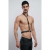 Deri Boyundan Askılı Erkek Harness, Clubwear, Leather Partywear - Brfm124