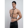 Deri Boyundan Askılı Erkek Harness, Clubwear, Leather Partywear - Brfm124