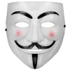 Beyaz Renk Pembe Yanaklı İthal V For Vendetta Maskesi (K295)