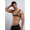 Erkek Gömlek Kemeri, Zincirli Göğüs Harness, Partywear, Clubwear - Brfm109