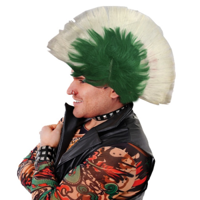 Mohican Mohawk Punk Peruk - 70 li 80 li Yıllar Peruk Model 10 (K295)