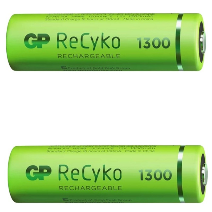 GP RECYKO 1300 MAH R6 AA ŞARJLI 2Lİ KALEM PİL GP130AAHCE-2EB2 (GPRHC132E000) (K295)