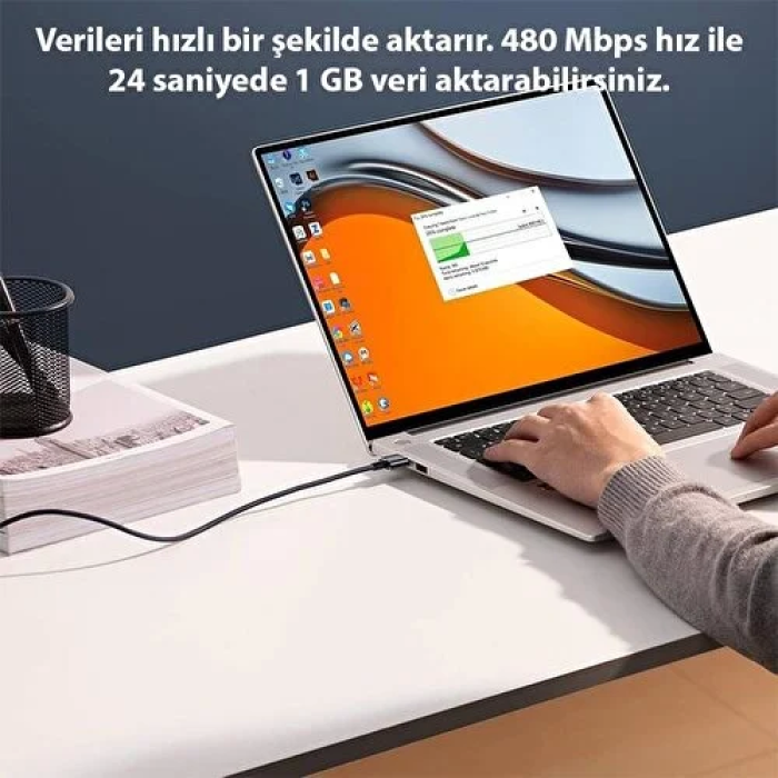 Şeffaf Uçlu İphone 45w Usb Hızlı Ve Dayanıklı Şarj Ve Data Işıklı Örgü Kablo 1 Metre