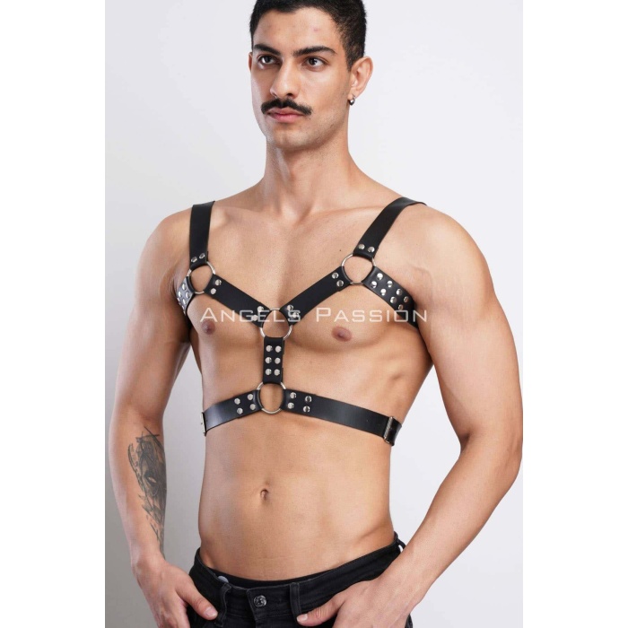 Erkek Deri Göğüs Harness, Erkek Parti Akseuar, Partywear - Brfm78