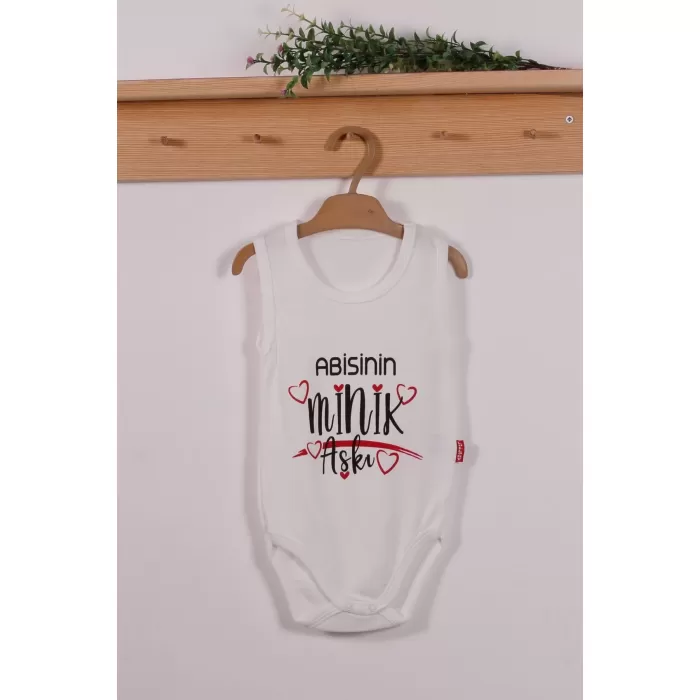 Abisinin Minik Aşkı Desenli Askılı Unisex Body