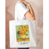 Van Gogh Sunflowers Baskılı Bez Çanta Kadın Omuz Çantası 33cm x 38cm CNT088