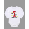 First Christmas Yılbaşı Uzun Kol Bebek Body Zıbın ZBN270