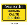 İŞ GÜVENLİĞİ UYARI LEVHASI 2 ADET PVC 21X29CM