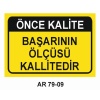 İŞ GÜVENLİĞİ UYARI LEVHASI 2 ADET PVC 21X29CM