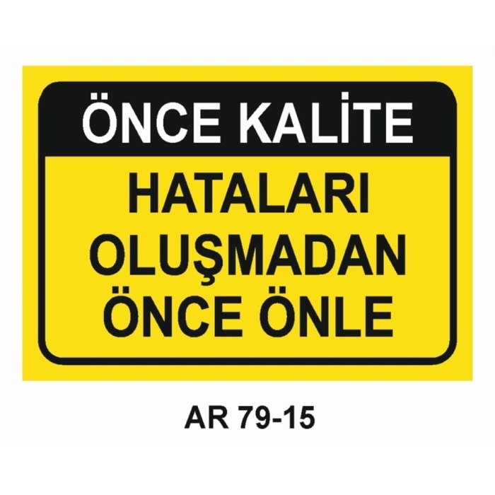 İŞ GÜVENLİĞİ UYARI LEVHASI 2 ADET PVC 21X29CM