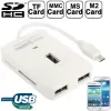 5in1 Micro Tf.Ms.Sd Usb Kart Okuyucu 3xusb Otg Port